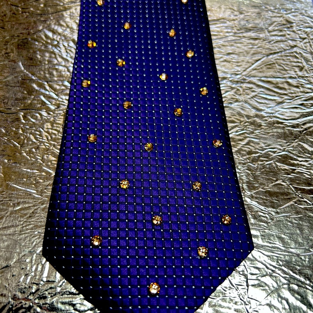 Mens bling tie